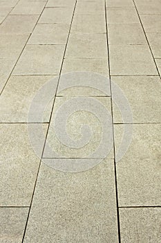 The surface of the pavement of large slabs