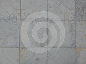 Surface of paving slabs