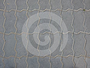 Surface of paving slabs