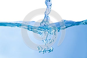 water 3D  on white background