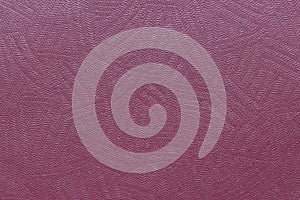 The surface of the red old worn dermatin