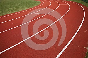 Surface of running track