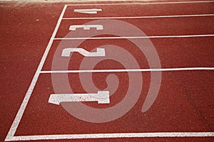 Surface of running track