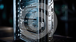 surface silver back of computer