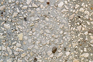 The surface of small stones