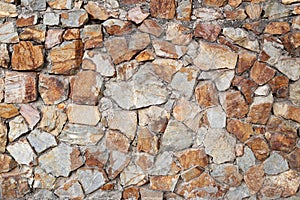 Surface of the stone walls that concatenation and build by the c