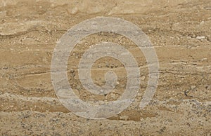 Surface of the travertine.