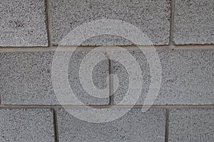 Surface of wall made of concrete blocks