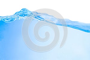 Surface Water wave On a white background