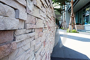 Surface stone wall of stone wall background