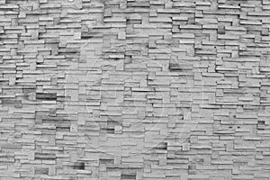 Surface black and white wall of stone wall background