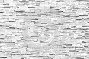 Surface white wall of stone wall gray tones for use as background