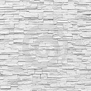 Surface white wall of stone wall gray tones for use as background