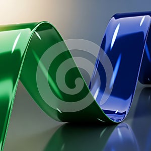 Surfaces create dynamic reflections enhancing the three dimensional