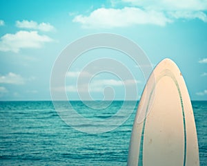 Surfboard. Dead calm