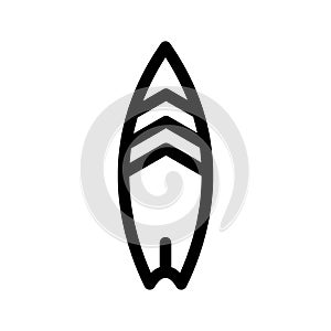 Surfboard Icon Vector Symbol Design Illustration