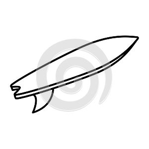 Surfboard icon vector design template basic RGB.