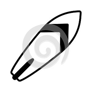 Surfboard icon vector design template basic RGB.