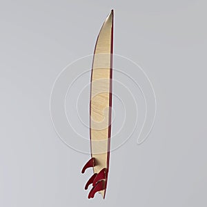 Surfboard isolated on white background
