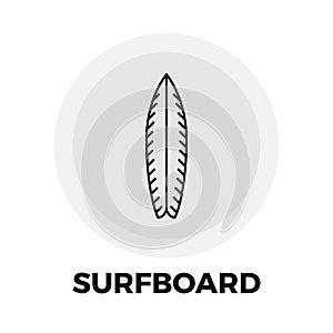 Surfboard Line Icon