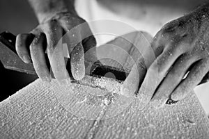 Surfboard shaping photo