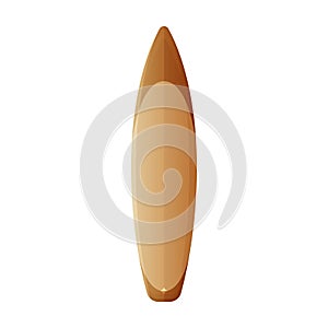 Surfboard vector icon.Realistic vector icon isolated on white background surfboard.