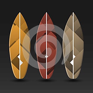 Surfboards Design With Abstract Colorful Pattern