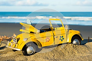 Surfer Beach Bug Car