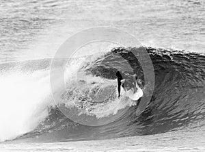 Surfer in black and white 6