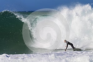 Surfer Wave Bottom Turn