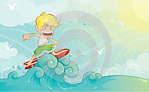 Surfer boy