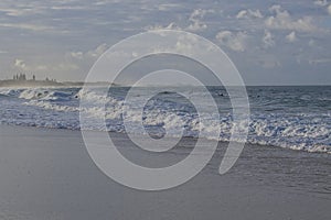 Surfer enjoying waves.