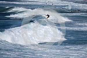 Surfer enjoying the waves