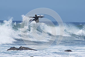 Surfer getting Air