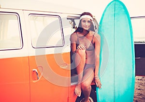 Surfer Girl Beach Lifestyle