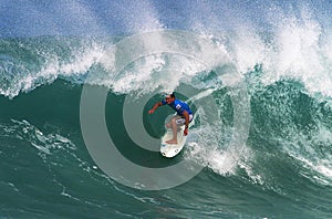 Surfer Greg Emslie Surfing at Backdoor