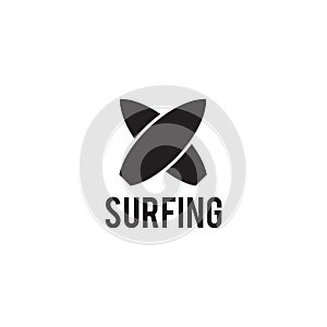 Surfer logo icon design template