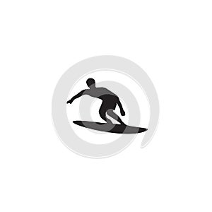 Surfer logo icon design template