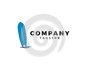 Surfer logo icon design vector template