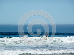 Surfer in Santa Monica, California