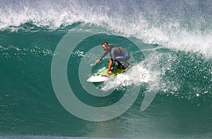 Surfer Shane Beschen Surfing in Hawaii