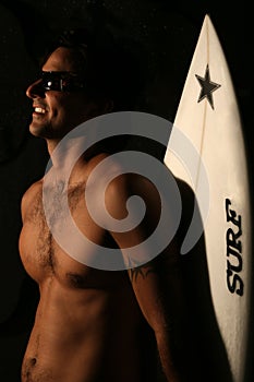 Surfer in Studio