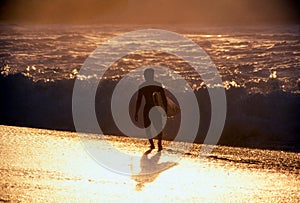 Surfer at Sunset