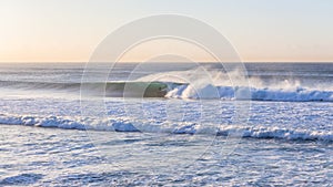 Surfer Surfing Tube Ride Ocean Wave