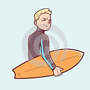 Surfer vector illustration