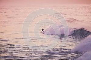 Surfer on a wave