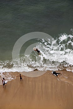 Surfers in Hawaii