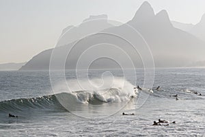 Surfers at Ipanema Beach photo