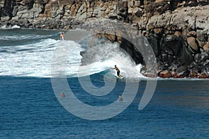 Surfers in Maui, Hawaii 4113