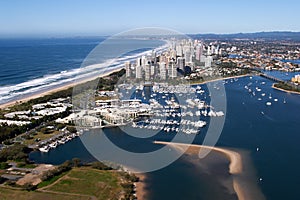 Surfers Paradise Aerial View from Helicopter